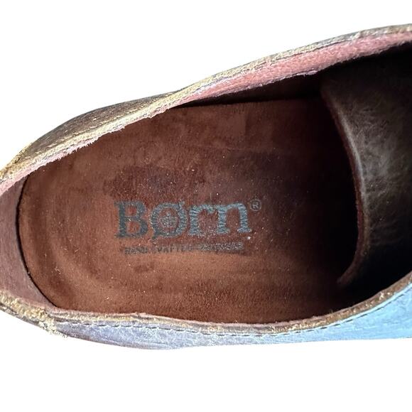 Born Men’s Brown Leather Casual Lace Up Oxford Shoes Comfortable H56941 Size 13M - Picture 8 of 13